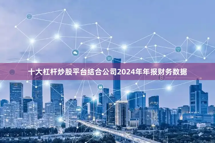 十大杠杆炒股平台结合公司2024年年报财务数据